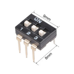 3-Pin Entegre Tip Dip Switch - 3