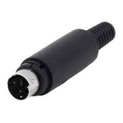 3 Pin Erkek Mini DIN Konnektör 