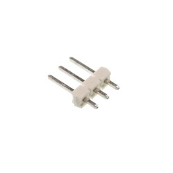 3 Pin Male Header - White