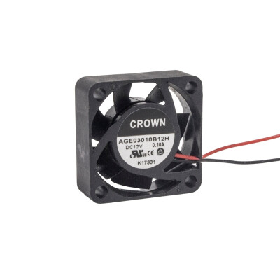 30x30x10mm 12V 0.10A Fan 2 Kablolu - 1
