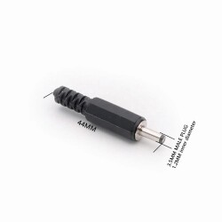 3.5mm x 1.35mm Male DC Jack Plug - 3