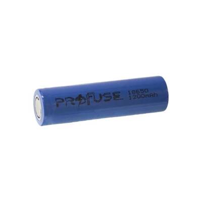 3.7V 1200mAh 18650 Li-ion Rechargeable Battery - Headless - 1