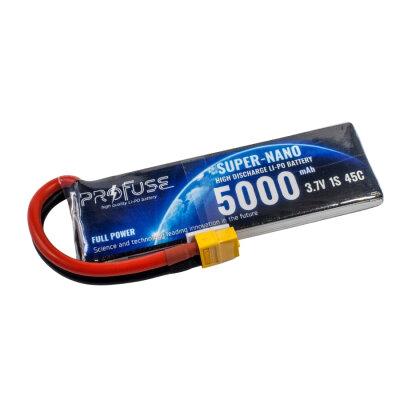 3,7V 1S 5000mAh 45C Lipo Batarya - 1