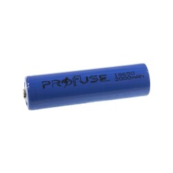 3.7V 2000mAh 18650 Li-ion Rechargeable Battery - With Head - 1