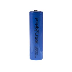 3.7V 2000mAh 18650 Li-ion Rechargeable Battery - With Head - 2