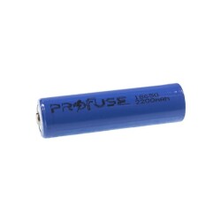 3.7V 2200mAh 18650 Li-ion Şarjlı Pil - Başlı 