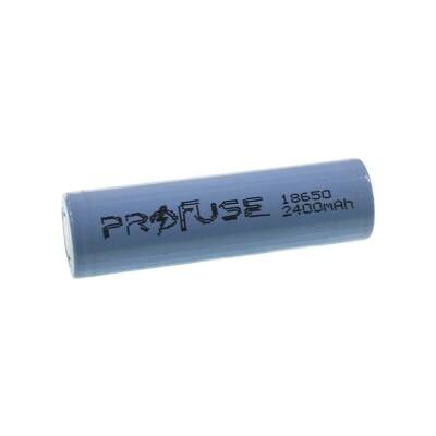 3.7V 2400mAh 18650 Li-ion Rechargeable Battery - Headless - 1