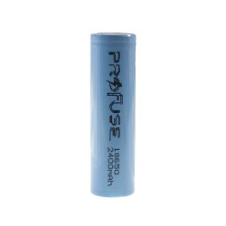 3.7V 2400mAh 18650 Li-ion Rechargeable Battery - Headless - 2