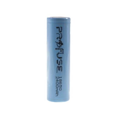 3.7V 2400mAh 18650 Li-ion Rechargeable Battery - Headless - 2