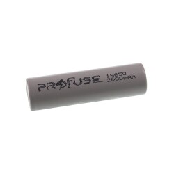 3.7V 2600mAh 18650 Li-ion Rechargeable Battery - Headless - 1