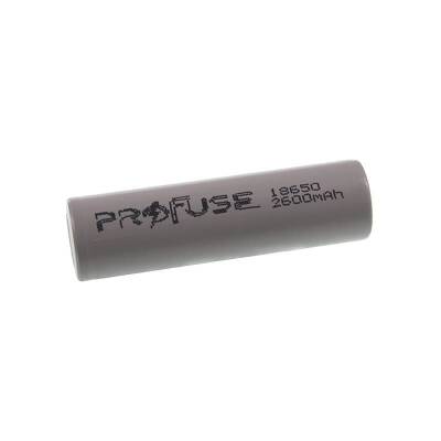 3.7V 2600mAh 18650 Li-ion Rechargeable Battery - Headless - 1