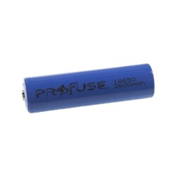 3.7V 2600mAh 18650 Li-ion Şarjlı Pil - Başlı - 1