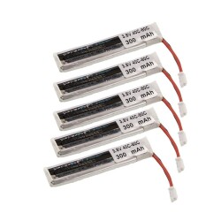 3,8V 300mAh 40/80C Lipo Batarya Seti 5'li - Drone Lipo Pili 