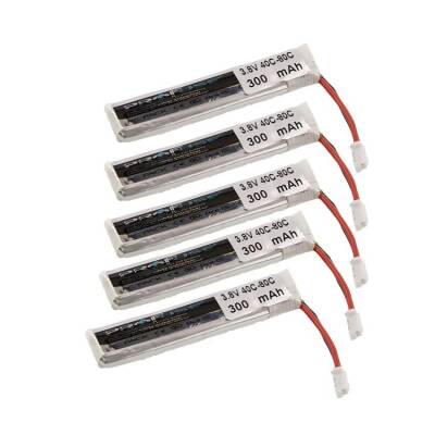 3,8V 300mAh 40/80C Lipo Batarya Seti 5'li - Drone Lipo Pili - 1