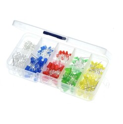 3mm and 5mm Boxed LED Set - 200 Pieces - Motorobit