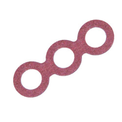 3S 18650 Battery Insulation Seal Red Perforated - 10 Pieces