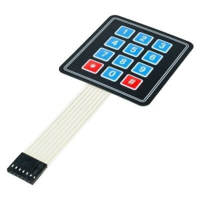 3X4 Membran Tuş Takımı - Keypad - 2