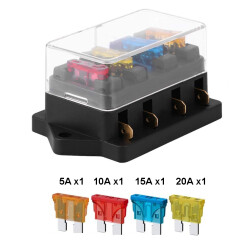 4 Channel Auto Blade Fuse Box - 1