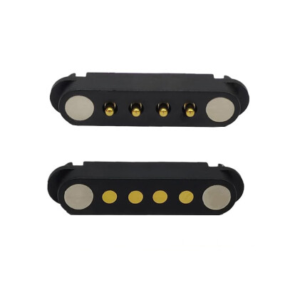 4-Pin 2.54mm Pogo Pin Magnetic Connector Set - 1