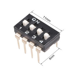 4-Pin Entegre Tip Dip Switch - 3