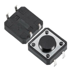4 Pinli 12X12X1.5 mm Tactile Push Buton - Motorobit