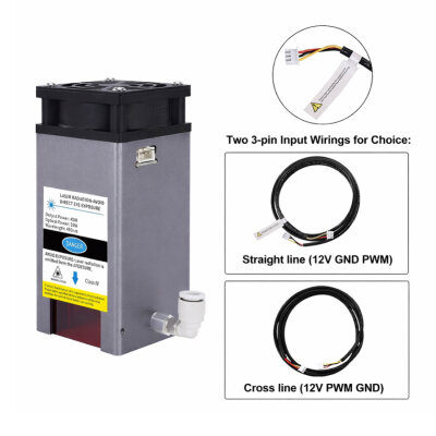 40W 450nm CNC Burning Laser - 30L/min Adjustable Air Pump - 2