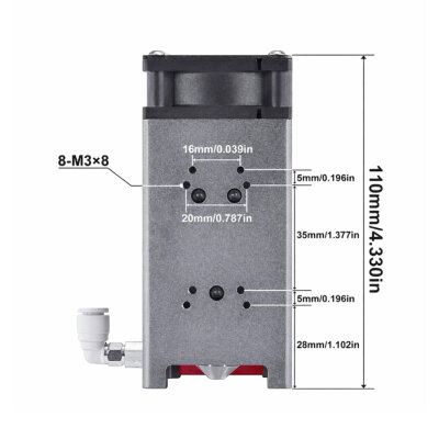 40W 450nm CNC Burning Laser - 30L/min Adjustable Air Pump - 3
