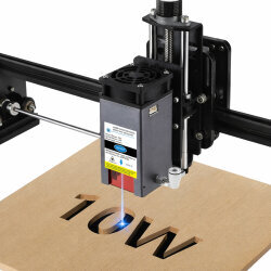 40W 450nm CNC Burning Laser - 30L/min Adjustable Air Pump - 4