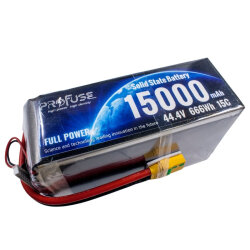 44.4V 12S 15000mAh 15C Solid State Lipo Battery
