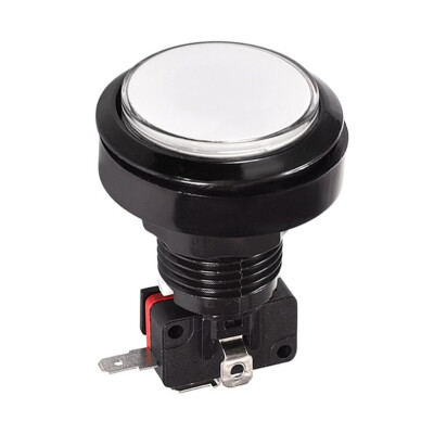 46mm 12V Flat Illuminated Gaming Machine Button - White - 1