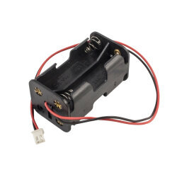 4'lü AA Pil Yuvası Çift Taraflı - JST-XH 2.54 Konnektör Çıkışlı