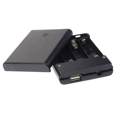 4'lü AA Pil Yuvası - USB Çıkışlı - 1