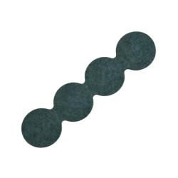 4S 18650 Battery Insulation Seal Green Holeless - 5 Pieces 