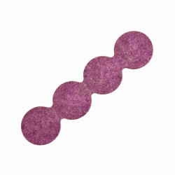 4S 18650 Battery Insulation Seal Red No Hole - 5 Pieces