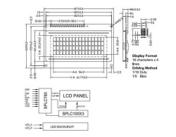 4X16 LCD Screen Blue - 3