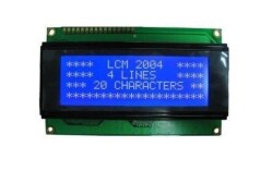 4X20 LCD Screen Blue 