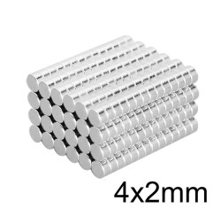 4X2mm Neodyum Güçlü Mıknatıs - Neodim Magnet