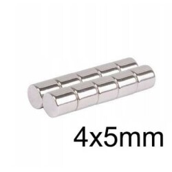 4X5mm Neodyum Güçlü Mıknatıs - Neodim Magnet - Motorobit