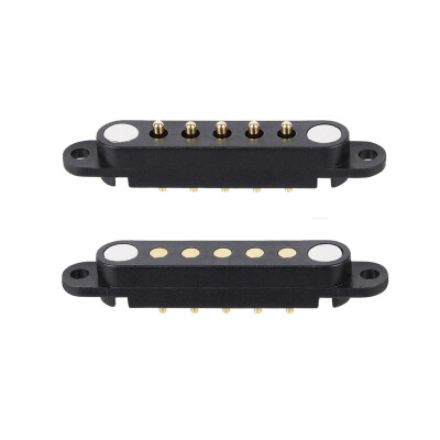 5-Pin 2.54mm Pogo Pin Magnetic Connector Set - With Ear - 1