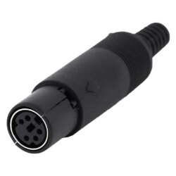 5 Pin Female Mini DIN Connector - Motorobit