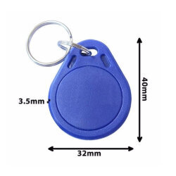 500kHz Printable RFID Keychain - Blue - 2