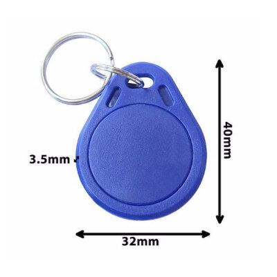 500kHz Printable RFID Keychain - Blue - 2