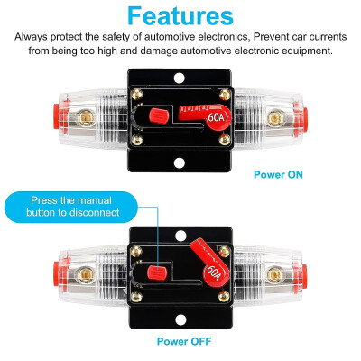 50A Car Amplifier Fuse Box - Circuit Breaker - 2