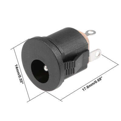 5.5x2.1mm Snap-On DC Jack - 3