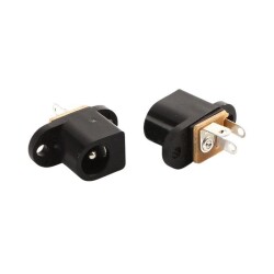 5.5x2.5mm DC Jack Şasesi - Jak Girişi 