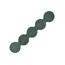 5S 18650 Battery Insulation Seal Green Holeless - 5 Pieces