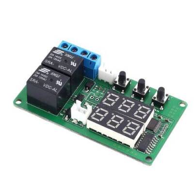 5V 2 Channel Relay Output Digital Thermostat - Red/Green - 1