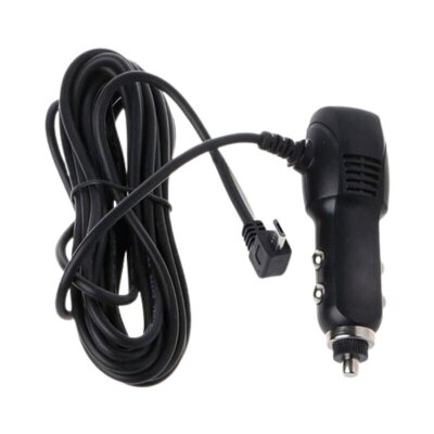 5V 2.4A Dual USB Car Cigarette Lighter Charger with 90C Micro USB Output - 3.5m Cable - 1