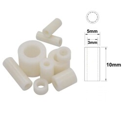 5x10mm Led Distance (Standoff) - White