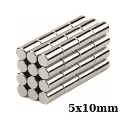 5x10mm Neodyum Güçlü Mıknatıs - Neodim Magnet